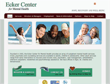 Tablet Screenshot of eckercenter.org